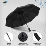Rain-Mate Compact Travel Umbrella (Black)