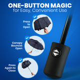 Rain-Mate Compact Travel Umbrella (Black, 2-Pack Bundle)