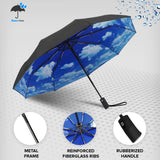 Rain-Mate Compact Travel Umbrella (Blue Sky)