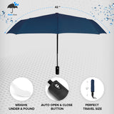 Rain-Mate Compact Travel Umbrella (Navy Blue)