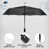 Rain-Mate Compact Travel Umbrella (Black)