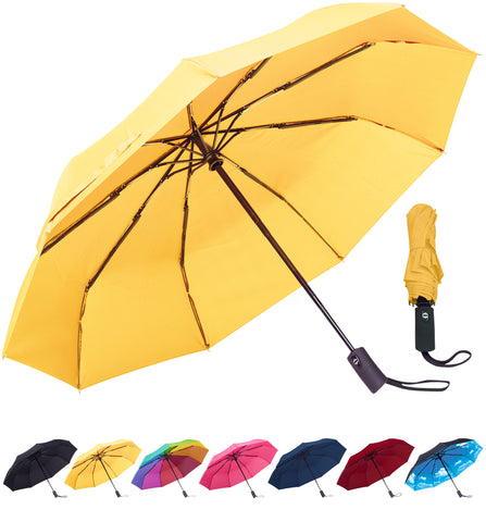 Rain-Mate Compact Travel Umbrella (Yellow)